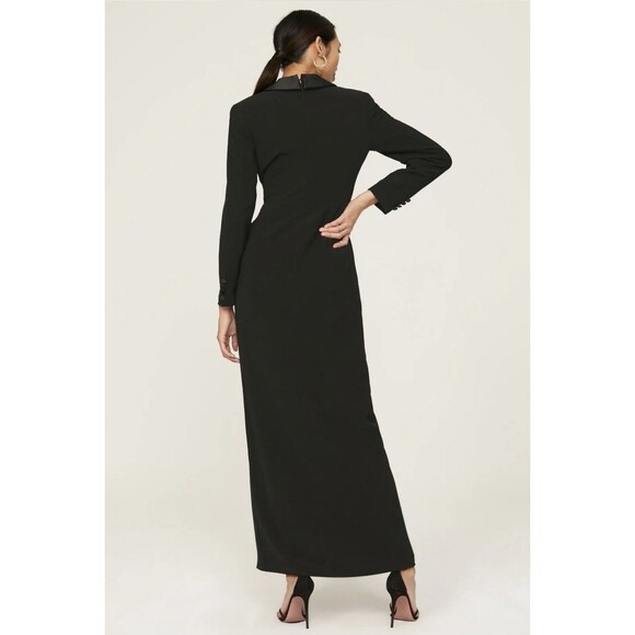 Lauren Ralph Lauren Tuxedo Style Column Gown Size 10 - Picture 3 of 12